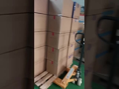 Nastro di avvertimento in PVC nero e giallo di larghezza 48 mm