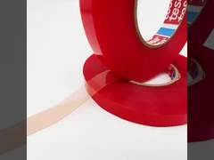 TESA 4965 Nastro adesivo a doppio lato Pellicola rossa Sottostrato in PET resistente al calore spessore 0,2 mm