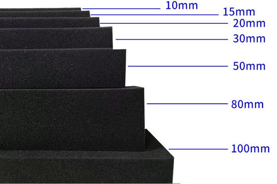 comprare C4305 infiammabilità fogli di spugna di gomma di neoprene Materiale spessore 1 mm ~ 30 mm colore nero fabbricazione online