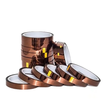 comprare Tesa 51407 Resistenza alle alte temperature 260 gradi Nastro Kapton Polyimide antistatico marrone fabbricazione online