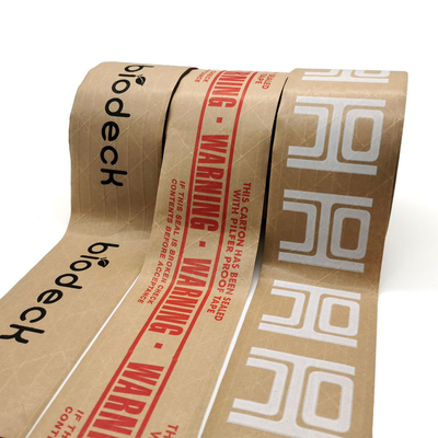 comprare Custom printed LOGO reinforced Water-activated  kraft paper tape online manufacture