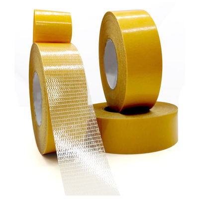 comprare Double-sided long filament adhesive tape mesh glass fiber carpet tape online manufacture