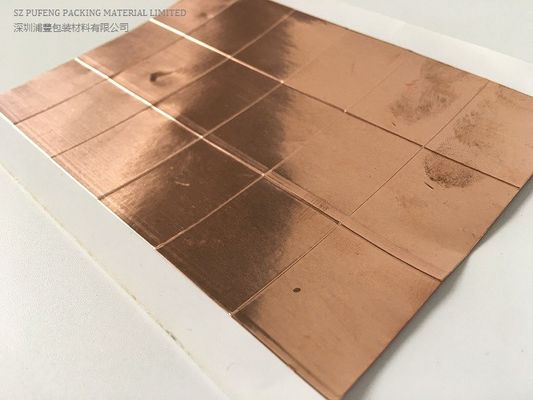 comprare 0.06mm autoadesivi nastro della stagnola del rame dello SGS da 60 micron con adesivo non conduttivo fabbricazione online
