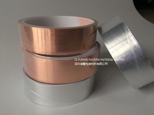 comprare nastro di rame liscio della stagnola di 0.01mm con EMI Shielding adesiva conduttiva fabbricazione online