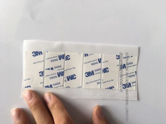comprare nastro adesivo tagliato e schiavo di nastro adesivo parteggiato doppio 9448A/9448AB di 3M, del nastro dei campioni liberi dell'isolamento fabbricazione online