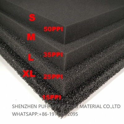 comprare Filtro materiale 10-60PPI dalla spugna dell'acquario dell'acqua di poliuretano del filtrante reticolare della schiuma fabbricazione online