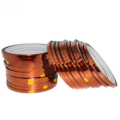 19N/25mm Resistenza alla trazione Nastro Kapton Poliimide 0,05mm Adesivo in silicone colore ambra