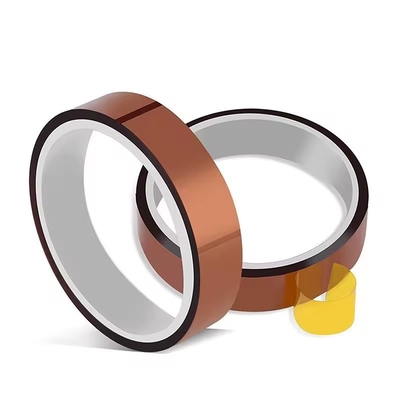 2.2N/25mm Nastro adesivo in silicone di poliammide ambra per applicazioni a temperatura