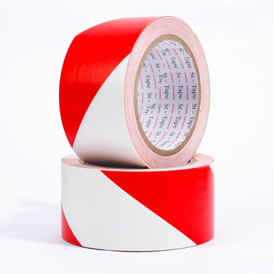 Nastro di segnalamento del pavimento in PVC Nastro di segnalazione di incrocio di zebra di colore rosso bianco