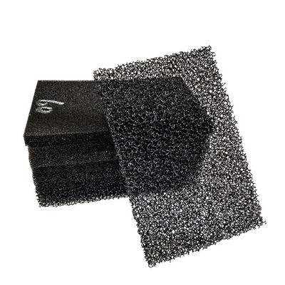 15-60PPI cotone filtro aria ignifuge in poliestere nero
