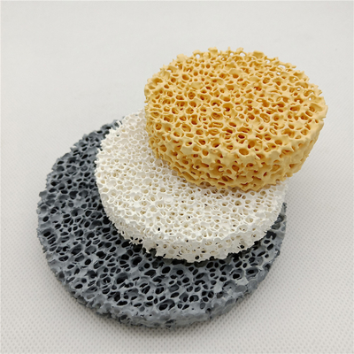 Alumina porosa Ossido di zirconio Carburo di silicio schiuma ceramica Lastra filtrante