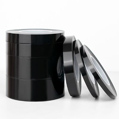 0.06mm Nera nastro di Kapton Silicone adesivo di protezione luminosa nastro PCB