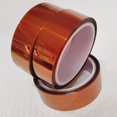 Nastro in poliimmide Kapton con spessore di 50 micron e adesivo siliconico, utilizzato per mascheratura PCB, isolamento elettrico e protezione termica