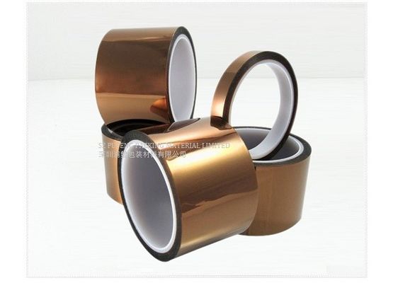 singolo e doppio del Kapton del Polyimide del film nastro parteggiato RoHS di 0.05mm 200 micron