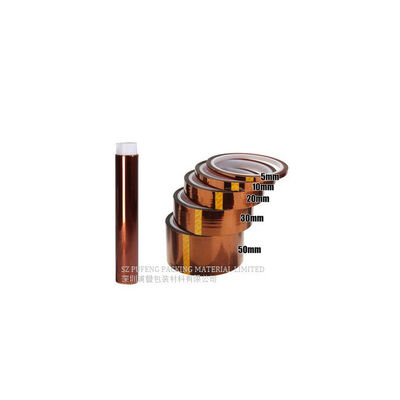 Nastro dorato del Polyimide del Kapton del micron 30 Micron-100 per lo stampatore Powder Coating del PWB 3D