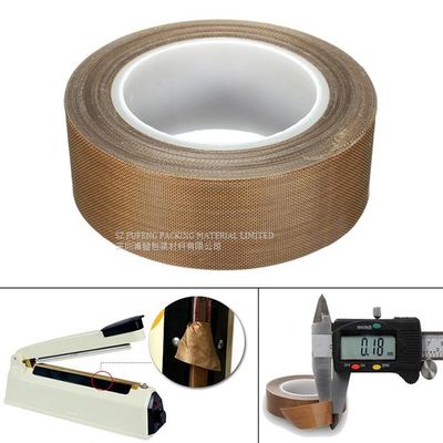 nastro ad alta temperatura del film di 0.13mm PTFE, nastro autoadesivo del silicone