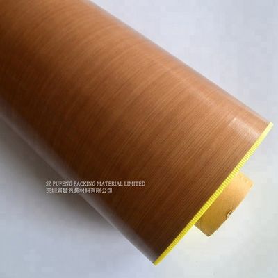 Singolo nastro parteggiato di Brown PTFE di forza ad alta resistenza, nastro adesivo della prova di calore di 25mm