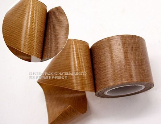 Nastro autoadesivo resistente ad alta temperatura 0.13mm di Brown PTFE