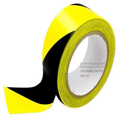 il nero del PVC di 0.1mm-0.5mm e nastro giallo della marcatura del pavimento