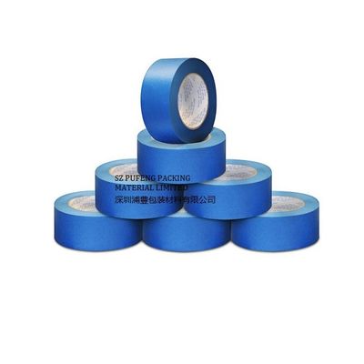 nastro adesivo di mascheramento di 3M RoHS con carta crespa resistente UV, nastro protettivo termoresistente blu